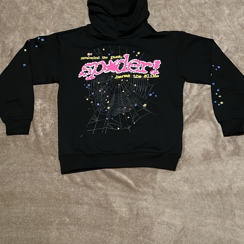 Spider Black Kids Hoodie